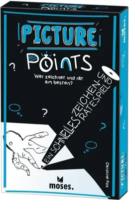 Produktbild von moses Verlag PICTURE POINTS Partyspiel: Zeichen- und Ratespiel für Gruppen, schnelle Skizzen, 30 Sekunden