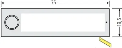 Produktbild von RENZ RSA2 kompakt Namensschildabdeckung 97-9-85339