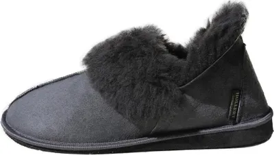 Produktbild von Lammfell Hausschuhe - KANADA ANTHRAZIT - Schuhgröße: EUR 43