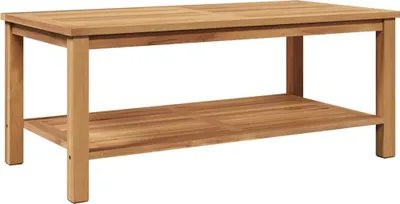 Obrázek produktu pro vidaXL Konferenční stolek s úložným prostorem, hnědý, 110 x 55 x 45 cm, masivní teakové dřevo