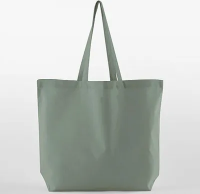 Produktbild von Westford Mill W165 | Organic Baumwolle InCo. Maxi Bag For Life Einkaufstasche - Farbe: Dusty Green - Größe: 35 x 39 x 13,5 cm