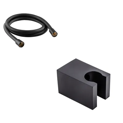 Produktbild von SCHÖNER WOHNEN-Kollektion Brauseschlauch TESKO, Mattschwarz, Duschschlauch 1,75m, Schlauch knickfest für Duschkopf
