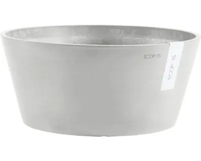 Obrázek produktu pro Květináč Ecopots Frankfurt plastový Ø 28,9 cm 30,6 x 30,6 x 15,6 cm šedý