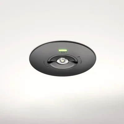 Produktbild von hoftronic LED Einbaustrahler Notbeleuchtung 2W 300lm IP20 Schwarz 6500K