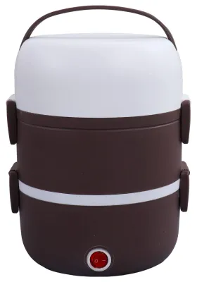 Zdjęcie produktu dla Elektryczna lunchbox - 3 piętra - 1,2 litra - Pojemnik do podgrzewania