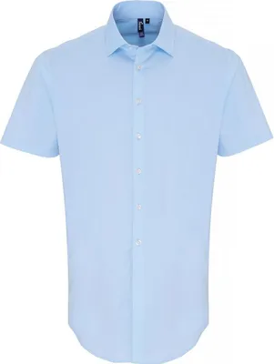Produktbild von Premier - Hemd für Herren kurzärmlig PC6055 (XL) (Blassblau)