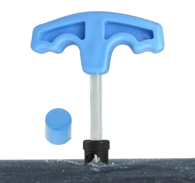 Productafbeelding van Druppelirrigatie Perforator - Druppelslang Perforator - Tuin Bewatering - Precisie Perforaties - 10 x 8.6 cm - Grijs