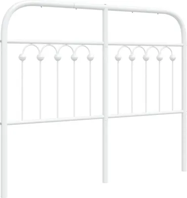 Produktbild von vidaXL Ersatz-Kopfteil Metall Weiß 120 cm