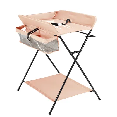Immagine prodotto di Fasciatoio, design pieghevole, funzione cintura di sicurezza, kaki senza ruote, 80x63x96cm