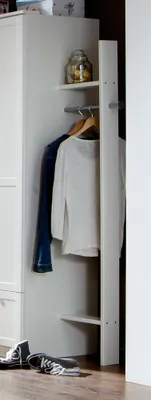 Produktbild von Kinderzimmer Garderobenstange für Kleiderschrank in weiß FABRIZIO-43