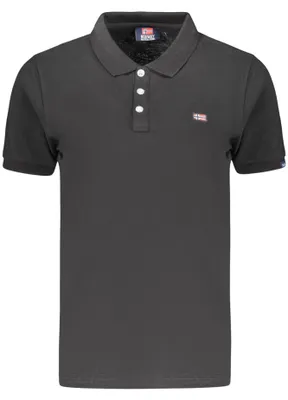 Produktbild von Elegantes Damen Kurzarm-Poloshirt Schwarz mit Stickerei