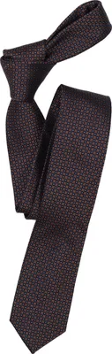 Produktbild von VENTI Herren Business-Krawatte 6cm Seide gewebt Braun gemustert