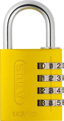 Produktbild von ABUS Zahlenschloss 145/40 in gelb