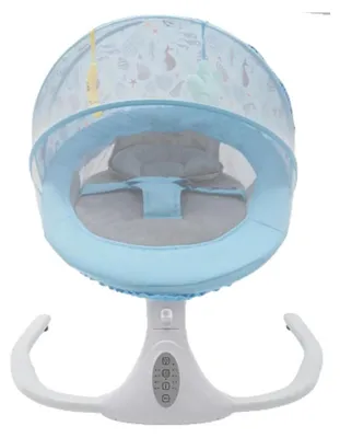 Immagine prodotto di Altalena per bambini, con telecomando, velocità di oscillazione regolabile, colore blu