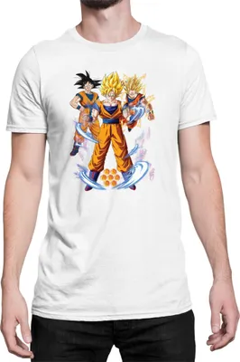 Immagine prodotto di Maglietta da uomo Dragon Anime Manga Ball Z Goku 01, Man M , Blanc