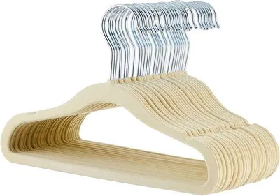 Image de Patères beiges pour bébés et jeunes enfants, lot de 30
