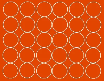 Image de Autocollants ronds, 8 cm, autocollants à pois, 30 pièces, orange mat