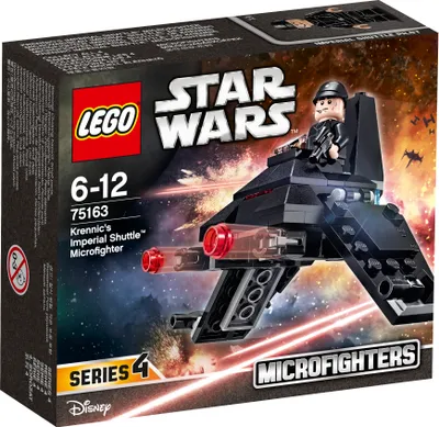 The image shows the box of a LEGO Star Wars Microfighter set.