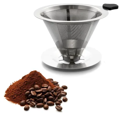 Edelstahl-Filterkorb, wiederverwendbar, für Kaffeefilter, 1 Stück