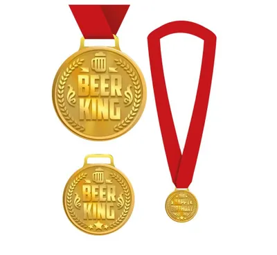 Immagine prodotto di Collana per il vincitore della festa della birra, premio per la celebrazione del compleanno dell'addio al celibato, riconoscimento dell'evento, medaglia dei campioni, colore: oro