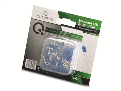 Immagine prodotto di QUADRIOS, 1802O020, Assortimento di LED da 3 mm blu 100 pz