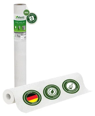Produktbild von Vliestapete Vliestapete weiß – Renoviervlies Textiloptik in Querstruktur, 25,00 m x 1,06 m, rissüberbrückend, blickdicht, überstreichbar, Germany – Veluxis