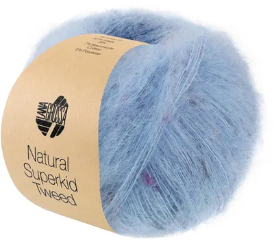 Produktbild von Lana Grossa - Natural Superkid Tweed 0643 hellblau