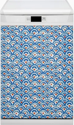 Obrázok produktu pre Magnety Dekoratívna magnetická fólia do umývačky riadu 45x80 cm kuchyňa - rybie šupiny