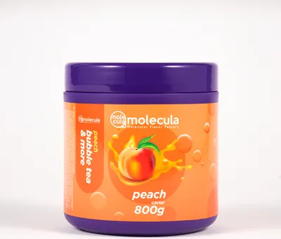 Produktbild von Popping Boba I Molekularer Kaviar Bubble Tea, Bubbles, Bubble tea Perlen 800g I PFIRSICH