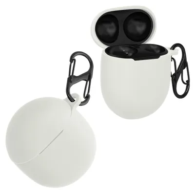 Produktbild von kwmobile Schutzhülle für Google Pixel Buds Pro 2 / Pixel Buds Pro Hülle - TPU Silikon Case für Kopfhörer Ladecase - stoßfestes Cover mit Karabiner -