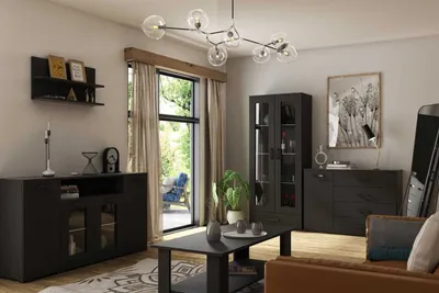 Produktbild von Wohnzimmer-Set "B" Futura schwarz