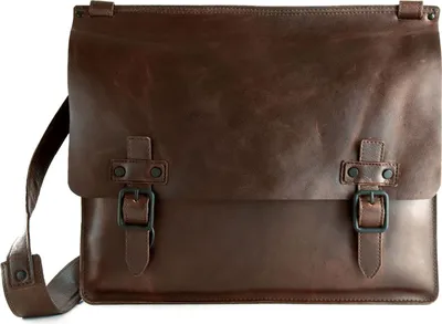 Produktbild von HAROLD'S Leder Businesstasche Umhängetasche Aberdeen Messengerbag Brown dunkelbraun