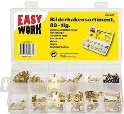 Produktbild von Easy Work 262490 Bilderhakensortiment 80-teilig