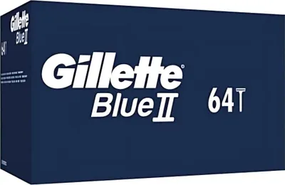 Image de Gillette Blue 2 Rasoir jetable - durable et confortable - 64 lames de rasoir - 1 pièce