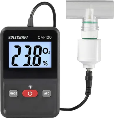 Produktbild von VOLTCRAFT OM-100 Sauerstoff-Messgerät 0 - 100 % Sauerstoff-Messgerät kalibriert Werksstandard (ohne Zertifikat)