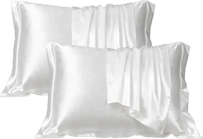 Produktbild von Seiden-Kissenbezüge aus Satin, mit seidig-glatter Textur für Haut und Haare, weiche und erfrischende Satin-Kissenbezüge, Standardgröße