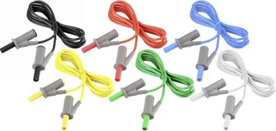 Produktbild von VOLTCRAFT MSB-501 Messleitungs-Set Lamellenstecker 4 mm Lamellenstecker 4 mm 2.00 m 12 St.