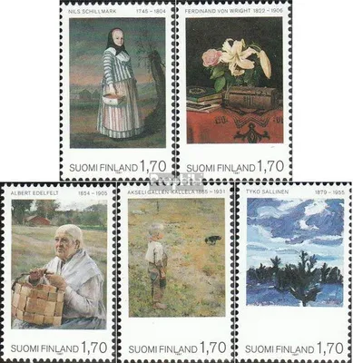 Produktbild von Briefmarken Finnland 1987 Mi 1023-1027 (kompl.Ausg.) postfrisch Ateneum