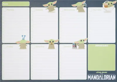 Produktbild von Der Mandalorianer a4 Wochenplaner Block