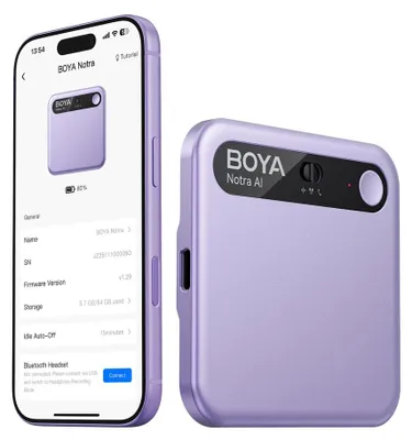 Produktbild von Boya Notra Diktiergerät KI Transkription Recorder