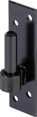 Produktbild von ALBERTS Kloben auf Platte, KTL schwarz, Dorn Ø14 mm, Abstand 12 mm, Platte HxB130x40 mm