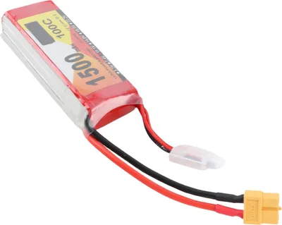 Immagine prodotto di batteria LiPo 11,1 V 1500 mAh 100 C 3S con connettore XT60, accessorio per quadcopter da corsa QAV250 RC