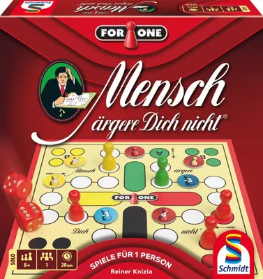 Zdjęcie produktu dla Schmidt Spiele gra rodzinna gra w kości For One Mensch ärgere Dich nicht 49470