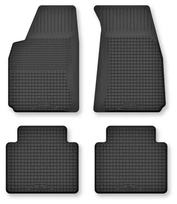 Produktbild von Gummi-Fußmatten für Audi 100 C4 1991-1994 (Van/Kombi/Limousine) – 4-tlg, Schwarz, Semi-Universal, angepasst – Wielganizator Semi-Universal