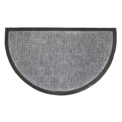 Immagine prodotto di Home Elements Zerbino in gomma semicircolare - grigio 45 x 75 cm