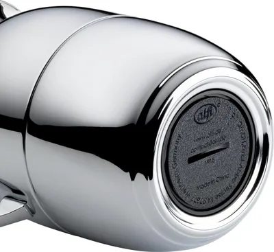 Produktbild von ALFI Isolierkanne „Juwel“ 1,0 l Edelstahl verchromt | Premium Thermoskanne  Germany | 12h heiß / 24h kalt | AromaSafe Glaseinsatz | Einhand-Ausgießsystem