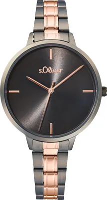 Produktbild von s.Oliver Damen Uhr Armbanduhr Edelstahl bicolor 2033514