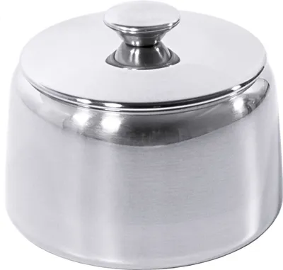 Produktbild von Zuckerdose mit Deckel, aus Edelstahl 18/10, schwere Qualität, 0,23 l Volumen