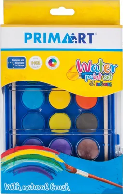 Produktbild von Aquarellfarben 18 Farben + Pinsel
