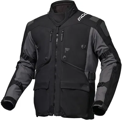 Produktbild von Modeka Aeris II Motorrad-Textiljacke, schwarz/dunkelgrau, S